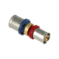 Bonfix Bonfix Alu-Pers Rechte Verloopkoppeling - Pers - Messing - 20x16mm