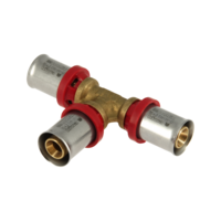 Bonfix Bonfix Alu-Pers T-Koppeling - Pers - Messing - 16x16x16mm