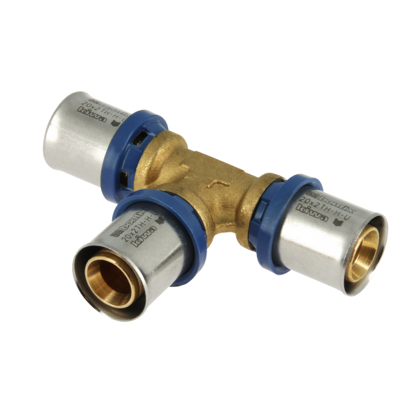 Bonfix Bonfix Alu-Pers T-Koppeling - Pers - Messing - 20x20x20mm