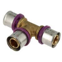 Bonfix Bonfix Alu-Pers T-Koppeling - Pers - Messing - 26x26x26mm