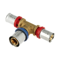 Bonfix Bonfix Alu-Pers Verlopend T-Koppeling - Pers - Messing - 16x20x16mm
