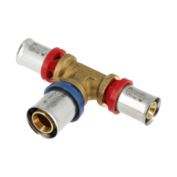 Bonfix Bonfix Alu-Pers Verlopend T-Koppeling - Pers - Messing - 16x20x16mm