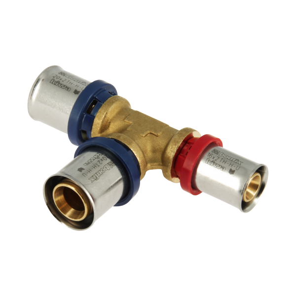 Bonfix Bonfix Alu-Pers Verlopend T-Koppeling - Pers - Messing - 20x20x16mm