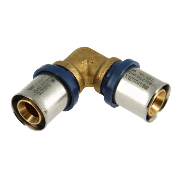 Bonfix Bonfix Alu-Pers Kniekoppeling - Pers - Messing - 20x20mm