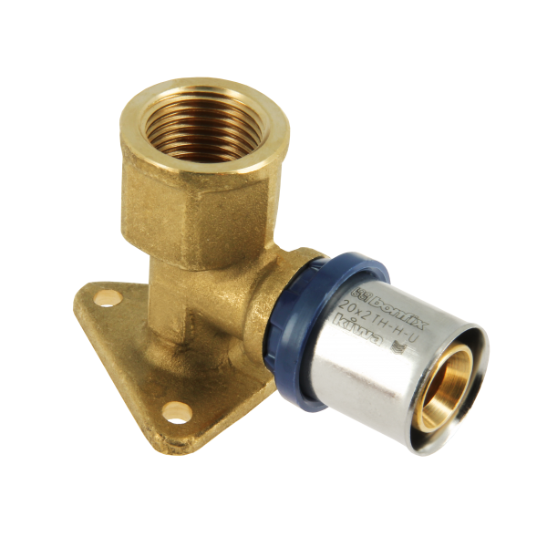 Bonfix Bonfix Alu-Pers Muurplaatkoppeling - 47mm - Pers x Binnendraad - Messing - 20mm x 1/2"