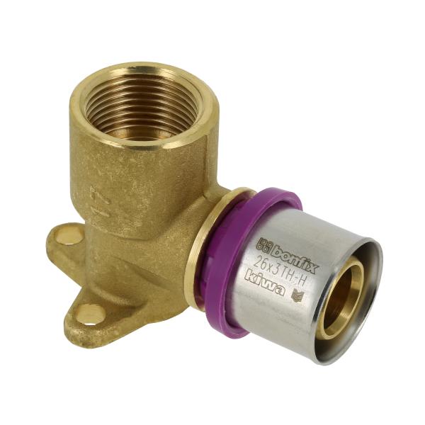 Bonfix Bonfix Alu-Pers Muurplaatkoppeling - 47mm - Pers x Binnendraad - Messing - 26mm x 3/4"