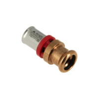 Bonfix Bonfix Alu-Pers Rechte Verloopkoppeling - Pers - Messing - 16x15mm
