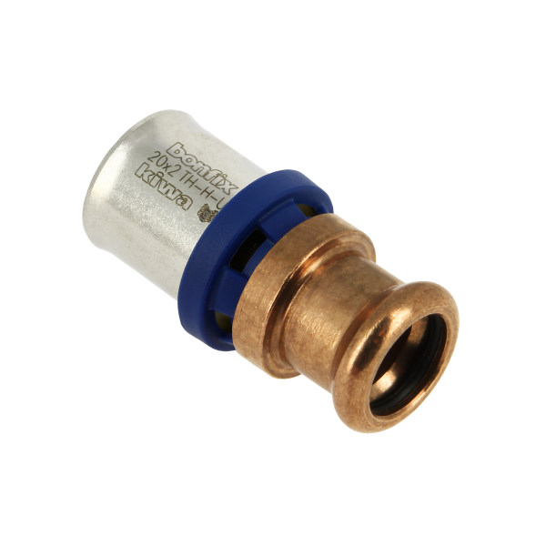 Bonfix Bonfix Alu-Pers Rechte Verloopkoppeling - Pers - Messing - 20x22mm