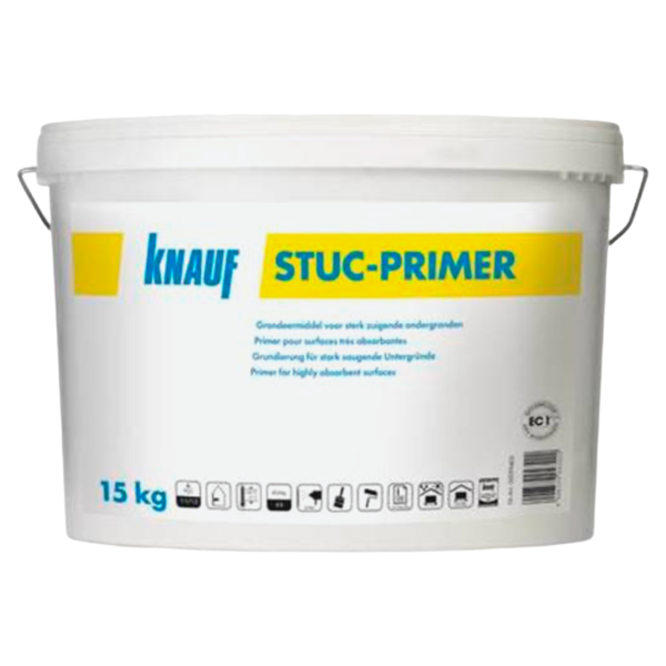 Knauf Knauf Stuc Primer - Binnen - Geel - 15kg