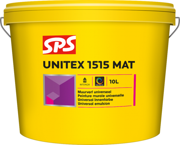 SPS SPS Unitex 1515 Mat Muurvef - 10L (Wit)