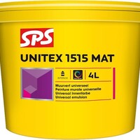 SPS SPS Unitex 1515 Mat Muurverf - Wit - 4L
