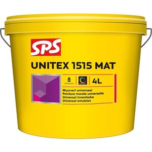 SPS Unitex 1515 Mat Muurverf - Wit - 4L