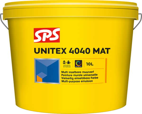 SPS SPS Unitex 4040 Mat Muurverf - 10L (Wit)