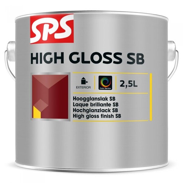 SPS SPS High Gloss SB Hoogglanslak op Terpentinebasis - 2,5L (Wit)