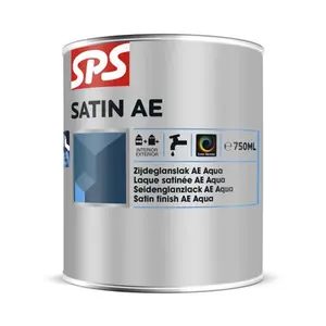 SPS Satin AE Zijdeglans Lak op Waterbasis - 750ml (RAL 9010)