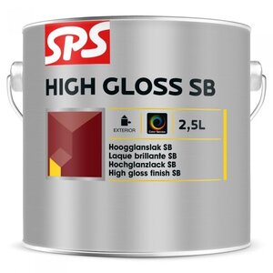 SPS High Gloss SB Hoogglanslak op Terpentinebasis - 2,5L (RAL 9010)