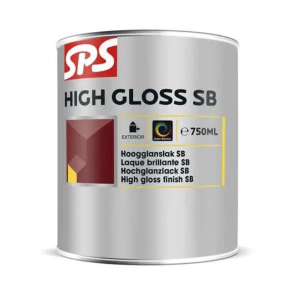 SPS SPS High Gloss SB Hoogglanslak - Terpentiniebasis - RAL9010 - 750ml
