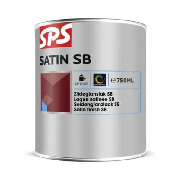 SPS SPS Satin SB Zijdeglans Lak op Terpentinebasis - 750ml (Wit)