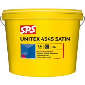 SPS Unitex 4545 Satin Muurverf - 10L (Wit)