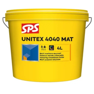 SPS Unitex 4040 Mat Muurverf - Wit - 4L