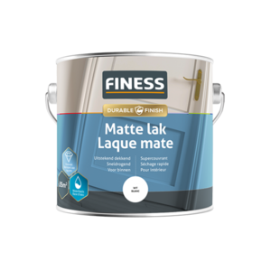 Finess Matte Lak op Waterbasis - 750ml (Wit)