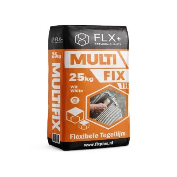 FLX+ FLX+ Multifix 115 C2T Flexibele Tegellijm - Binnen & Buiten - Wit - 25kg
