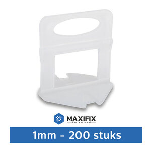 Maxifix Levelling Clips 1mm - 200st