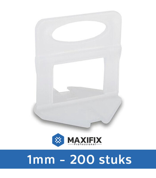 Maxifix Maxifix Levelling Clips 1mm - 200st