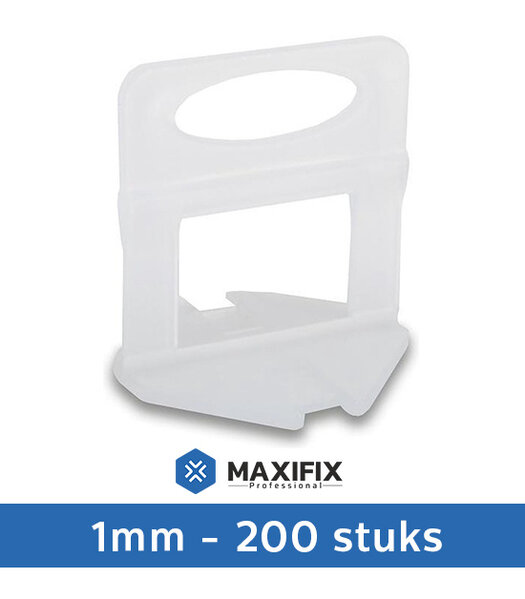 Maxifix Maxifix Levelling Clips - 1mm - 200st