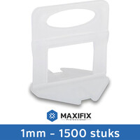 Maxifix Maxifix Levelling Clips - 1mm - 1500st