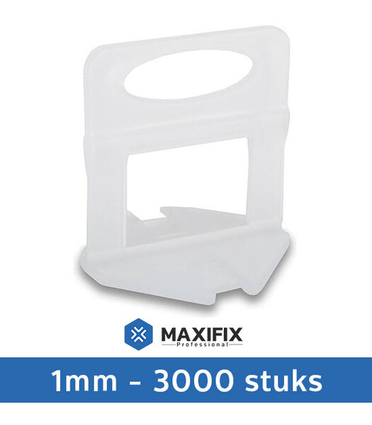 Maxifix Maxifix Levelling Clips 1mm - 3000st