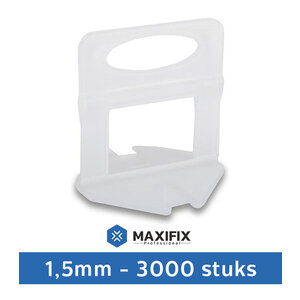 Maxifix Levelling Clips 1,5mm - 3000st