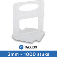 Maxifix Maxifix Levelling Clips - 2mm - 1000st