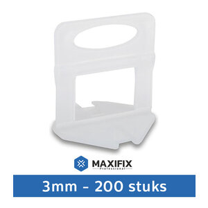 Maxifix Levelling Clips 3mm - 200st