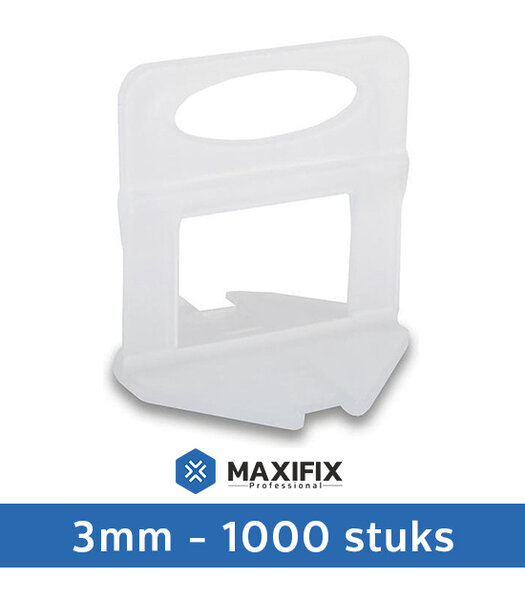 Maxifix Maxifix Levelling Clips - 3mm - 1000st