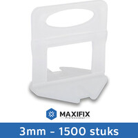 Maxifix Maxifix Levelling Clips - 3mm - 1500st