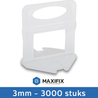 Maxifix Maxifix Levelling Clips - 3mm - 3000st