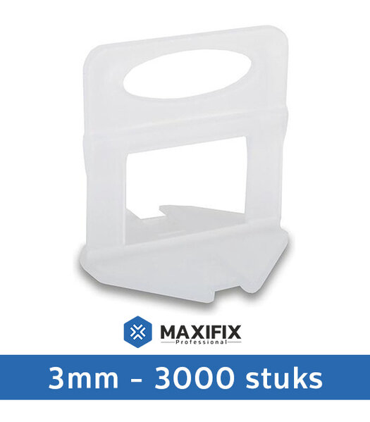 Maxifix Maxifix Levelling Clips 3mm - 3000st