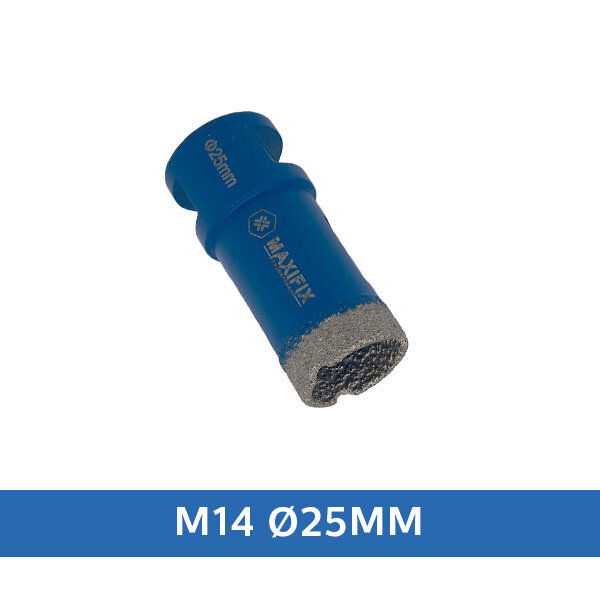 Maxifix Maxifix Diamant Tegelboor Droog M14 – Ø 25mm