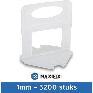 Maxifix Levelling Clips 1mm - 3200st