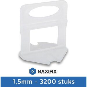 Maxifix Levelling Clips 1,5mm - 3200st