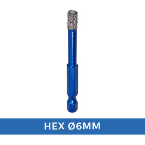 Maxifix Diamant Tegelboor Droog HEX – Wax Ø 6mm