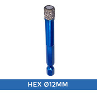 Maxifix Maxifix Diamant Tegelboor Droog - HEX - Wax - Ø12mm