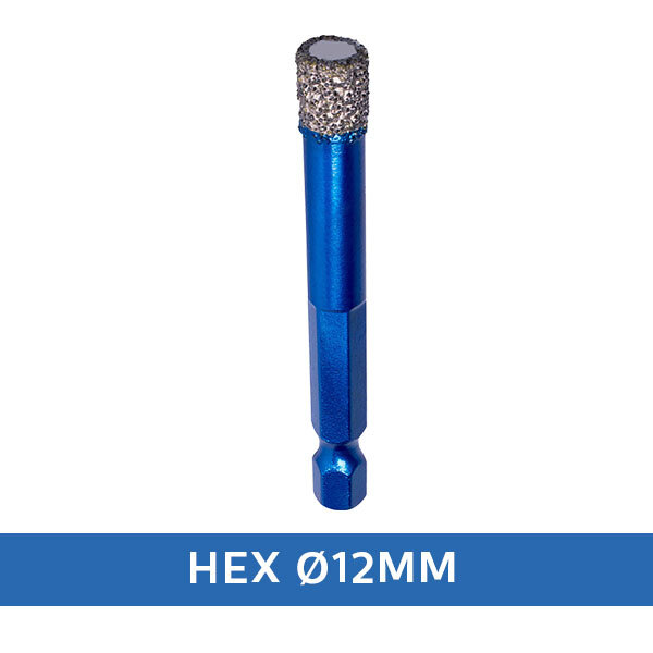 Maxifix Maxifix Diamant Tegelboor Droog HEX – Wax Ø 12 mm