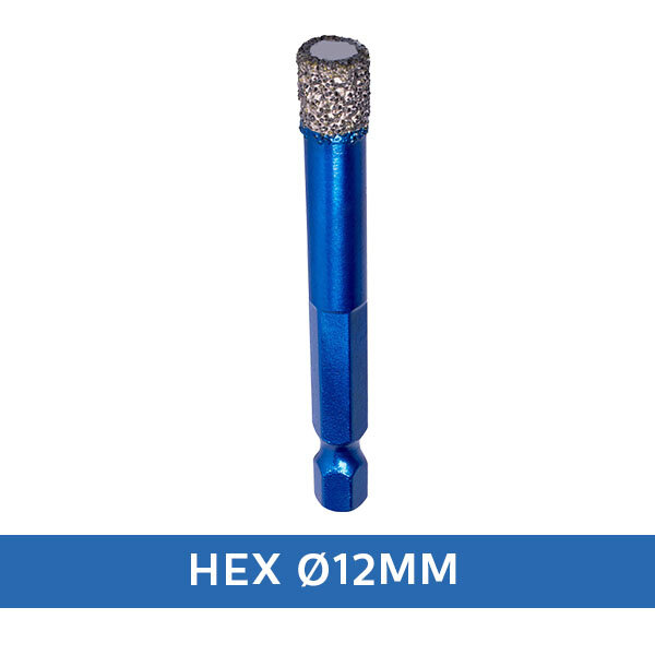 Maxifix Maxifix Diamant Tegelboor Droog - HEX - Wax - Ø12mm