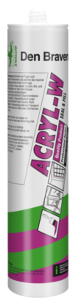 Zwaluw Den Braven Zwaluw Acryl-W Acrylaatkit - Grijs - 310ml