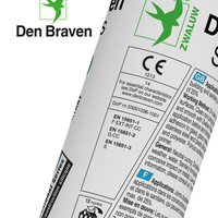 Zwaluw Den Braven Zwaluw Silicone-NO + Sanitary Siliconenkit - Transparant Grijs - 310ml