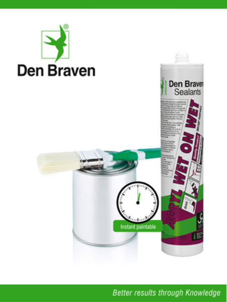Zwaluw Den Braven Zwaluw Acryl Wet on Wet Acrylaatkit - Wit - 310ml