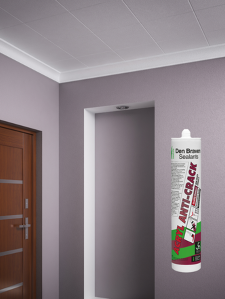 Zwaluw Den Braven Zwaluw Acryl Anti-Crack Acrylaatkit - Wit - 310ml