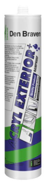Zwaluw Den Braven Zwaluw Acryl Exterior+ Acrylkit - Wit - 310ml